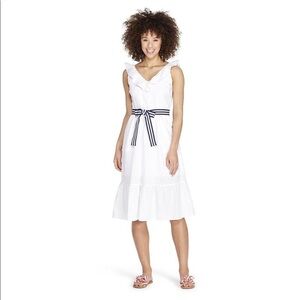 Vineyard Vines for Target XS white midi dress